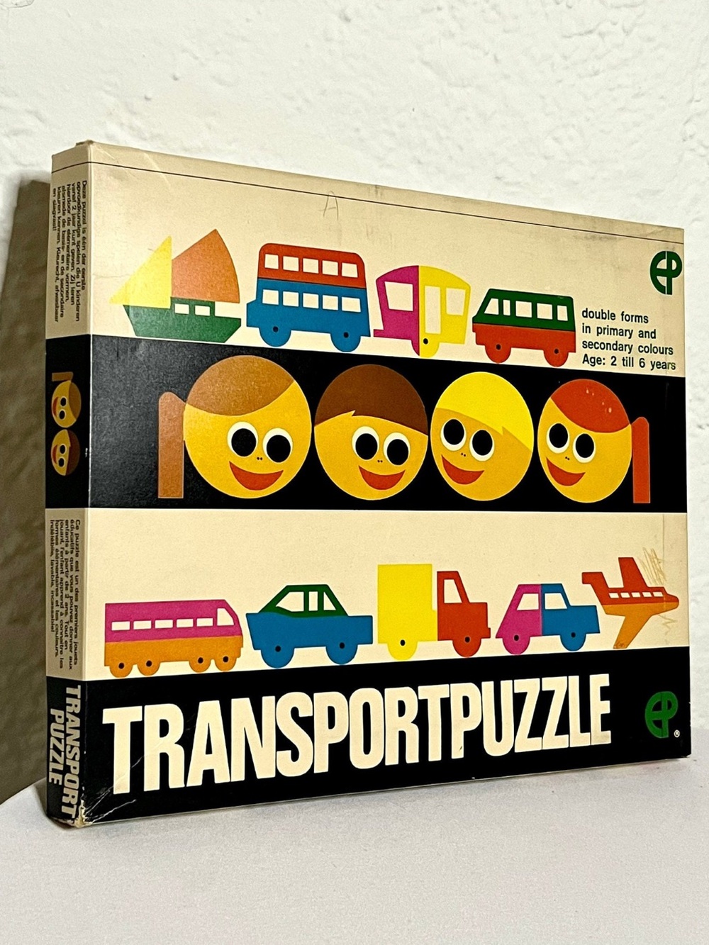 Vintage Transport Puzzle & Shapes Puzzle by Three Worlds